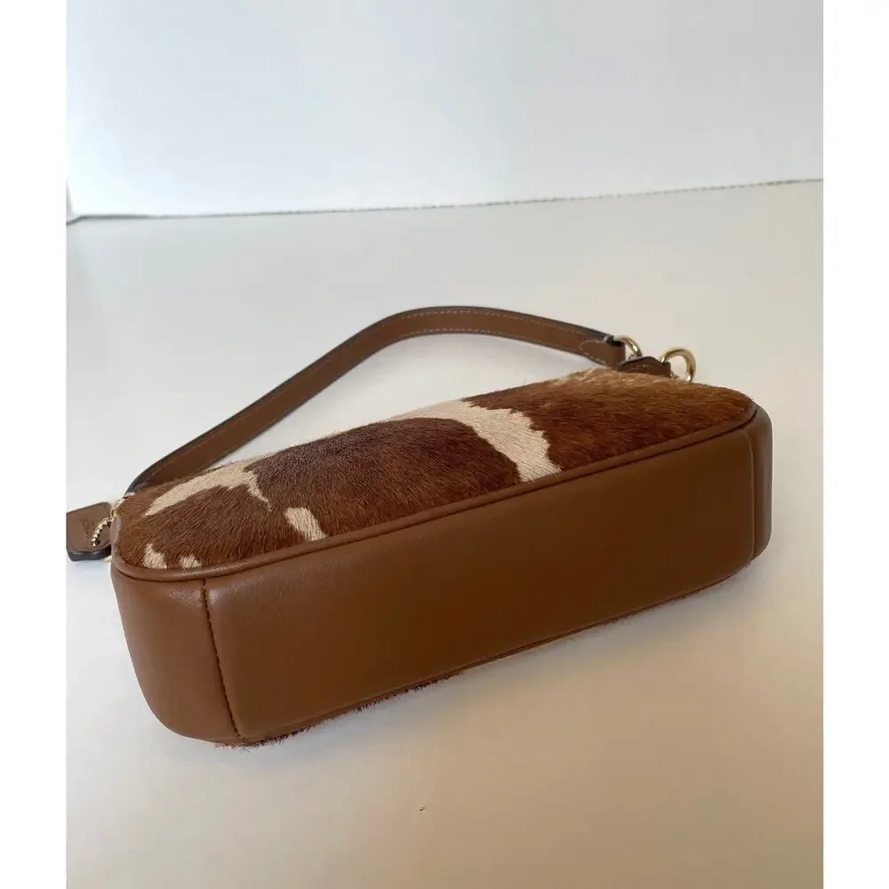Coach Nolita 19 Wristlet Haircalf Cow Print Leather CDW34
